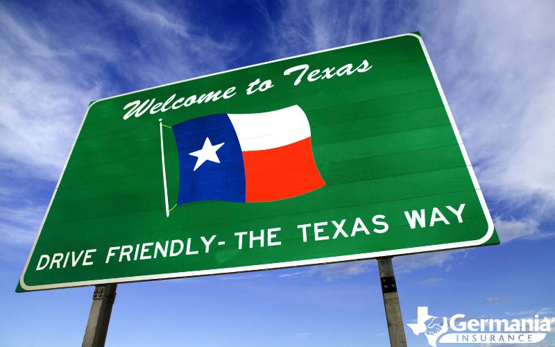 A Welcome to Texas sign