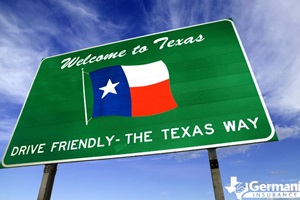 A Welcome to Texas sign