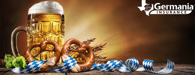 Traditional Oktoberfest beer and pretzel 