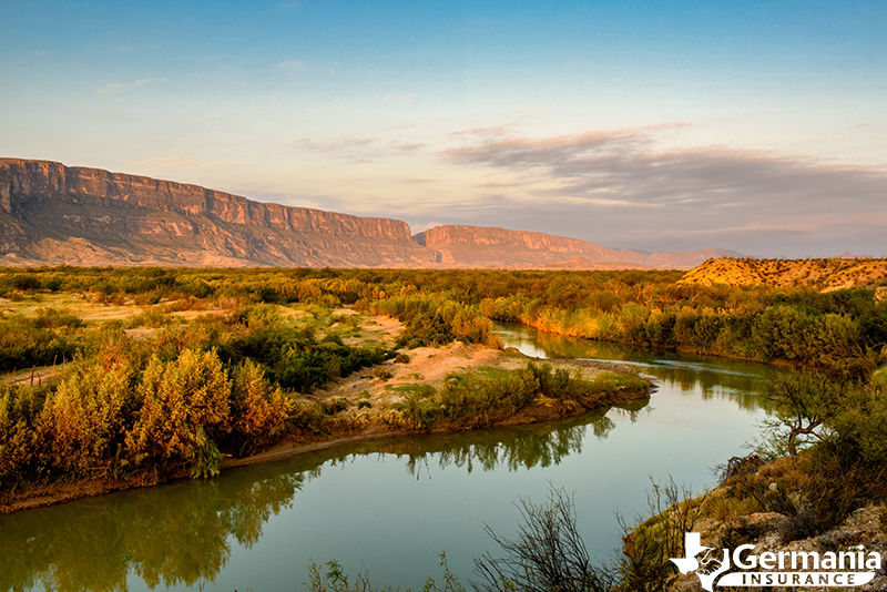 Photo of the Rio Grande river in Big Bend National Park in Texas