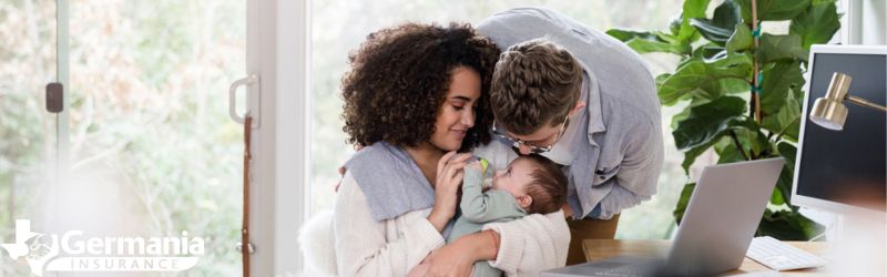 A young family planning their estate for the future